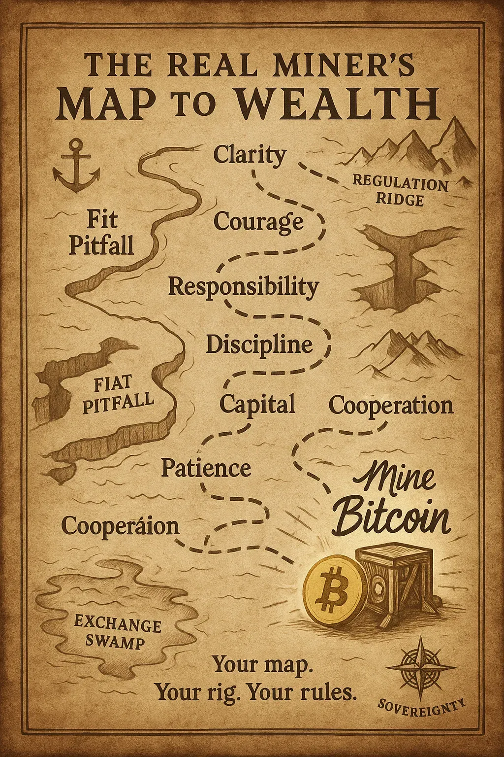 Global map of Bitcoin mining operations