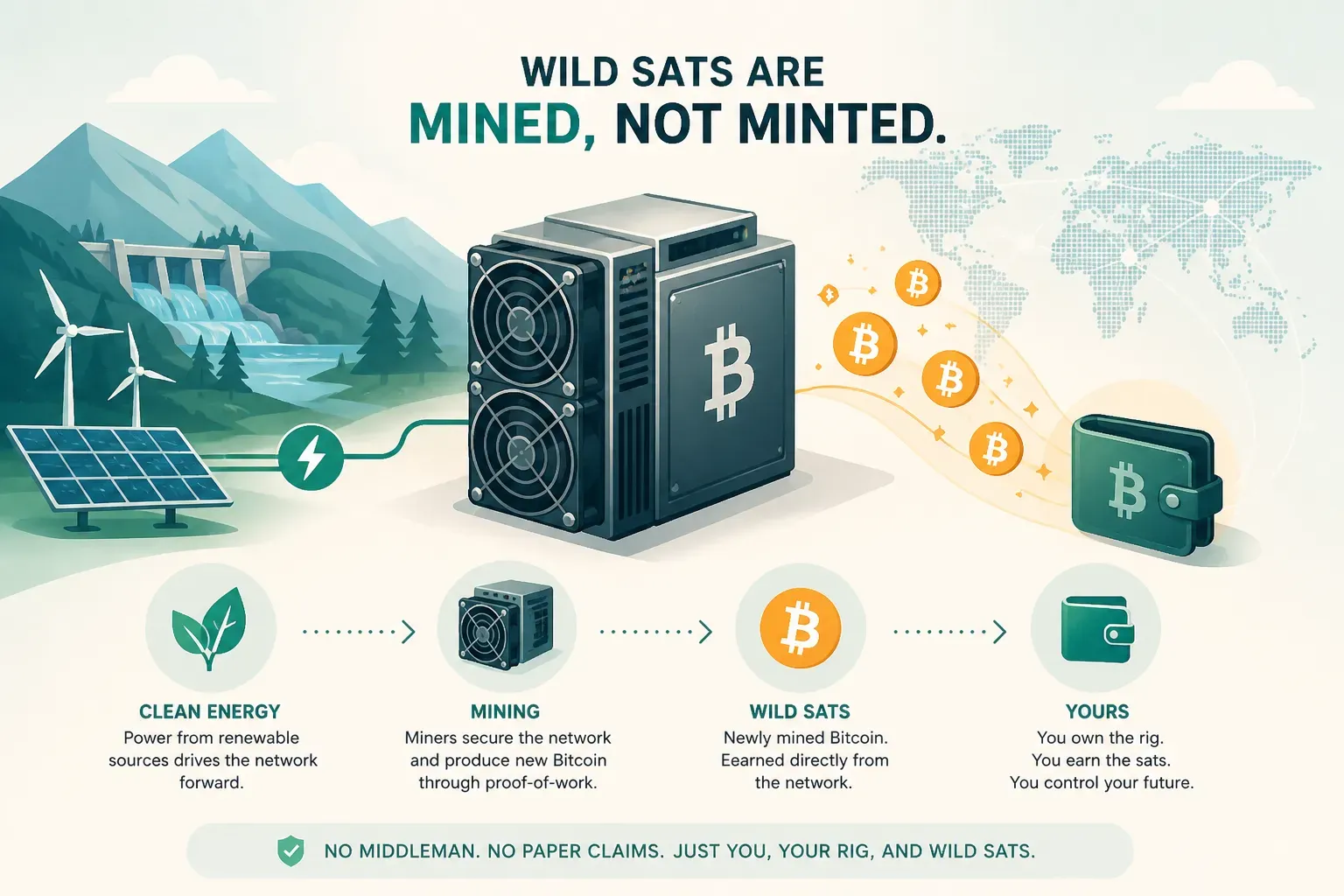 Wild Sats Are Mined, Not Minted