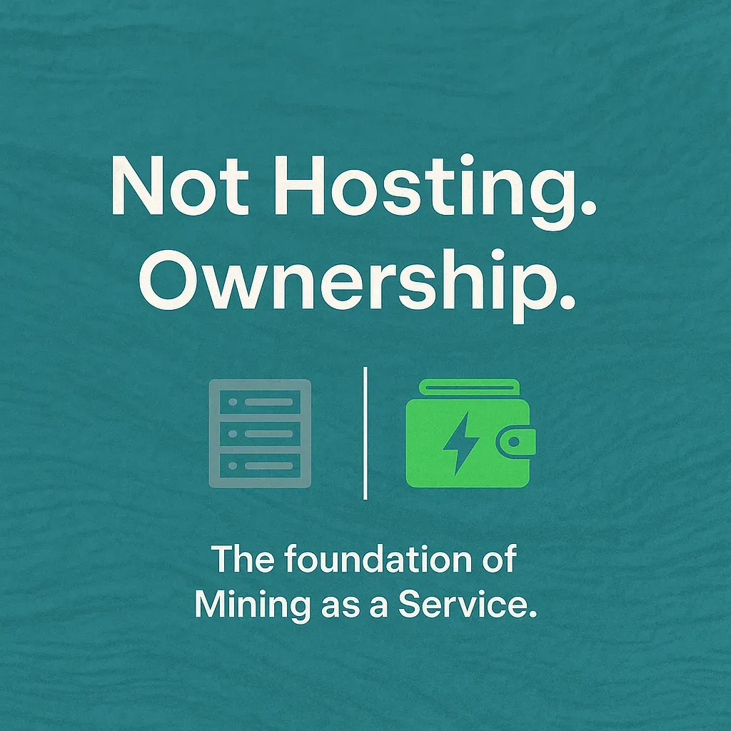 Sazmining's mining-as-a-service model: producing Bitcoin you directly own